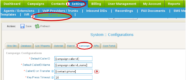 CallerID features