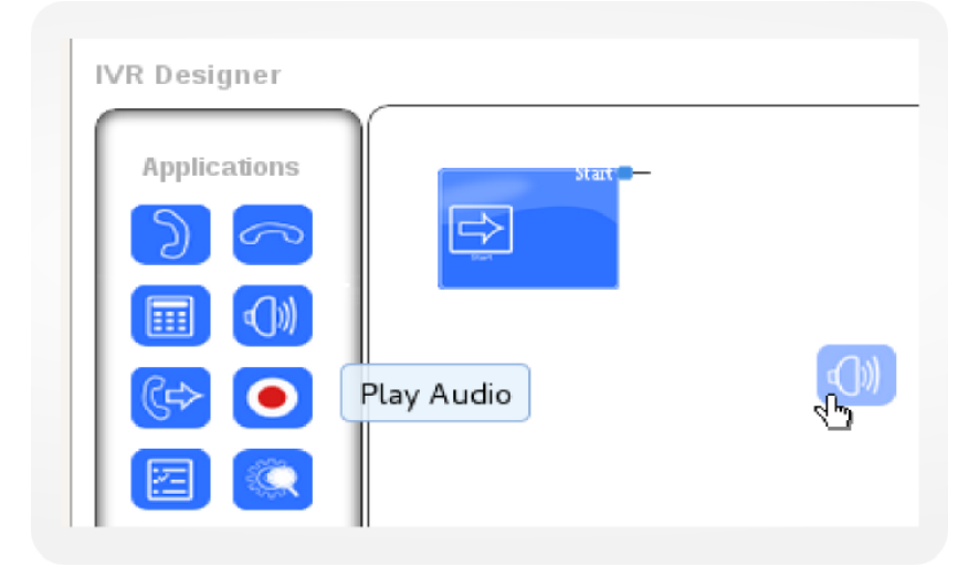 Visual IVR designer