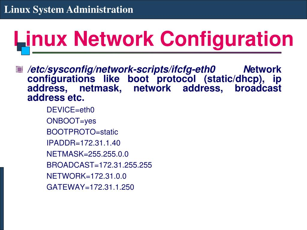 Linux Configuration