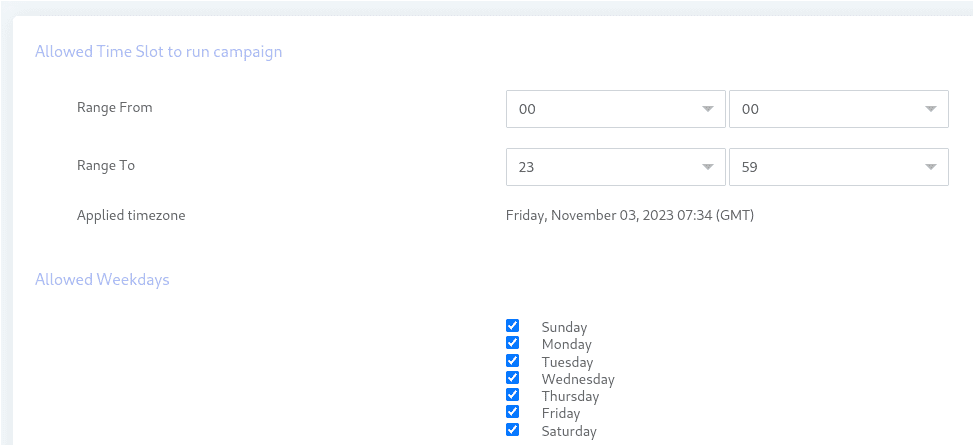 assign timeslot