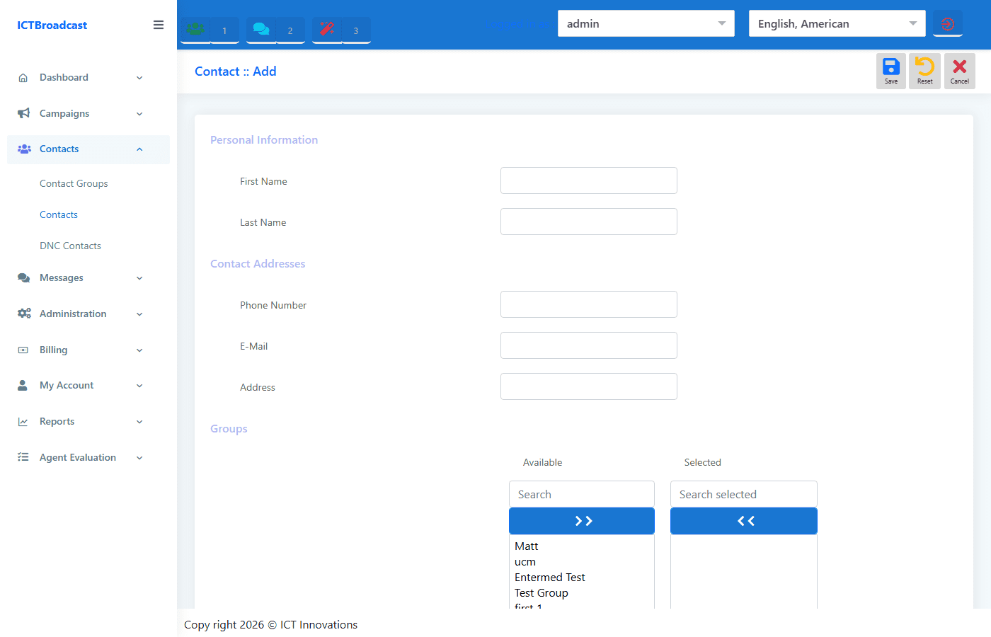 contact management