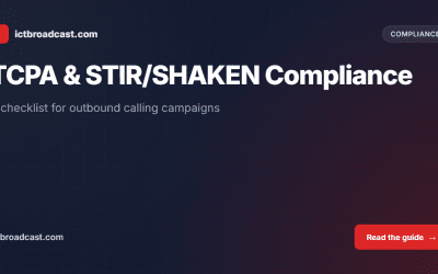 TCPA and STIR/SHAKEN Compliance: An Outbound Call Center Software Checklist