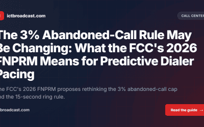 The 3% Abandoned-Call Rule May Be Changing: What the FCC’s 2026 FNPRM Means for Predictive Dialer Pacing
